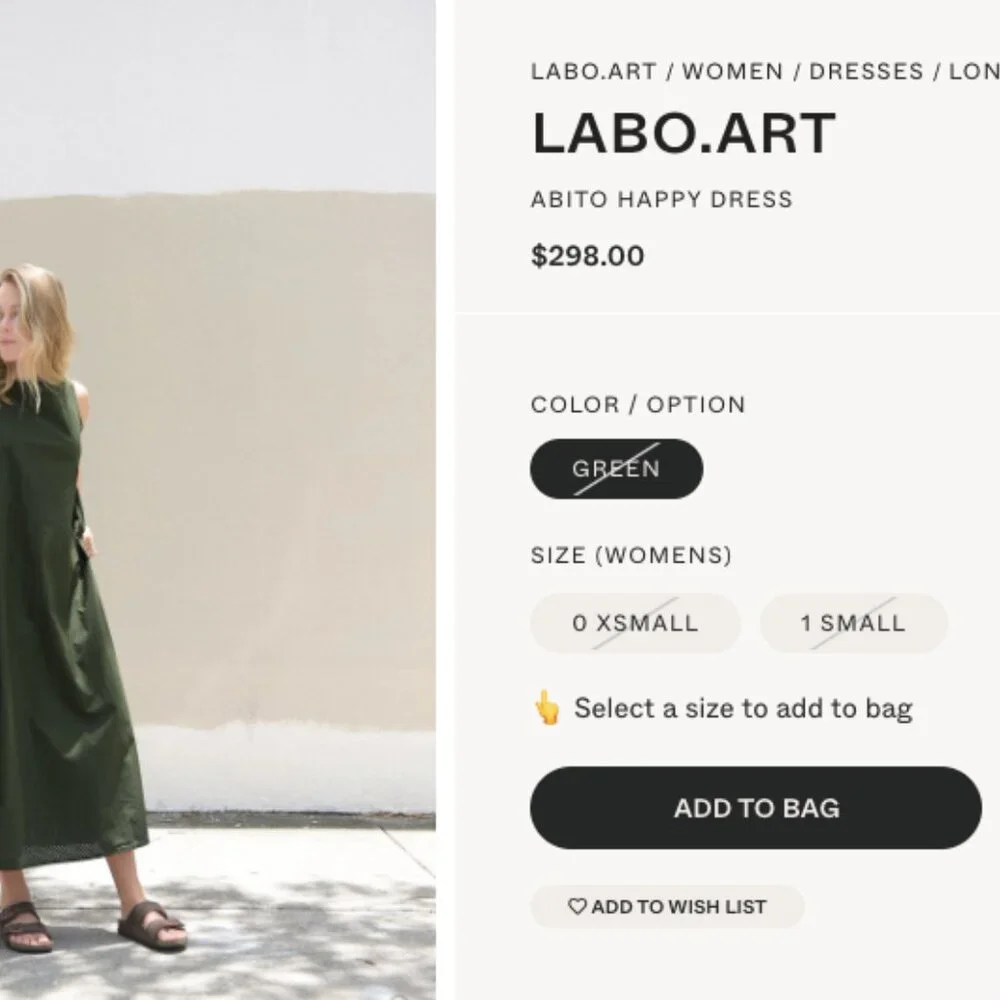 LABO.ART Abito Happy Dress Dark Olive Green Perforated Cotton Sleeveless Maxi - Picture 12 of 13